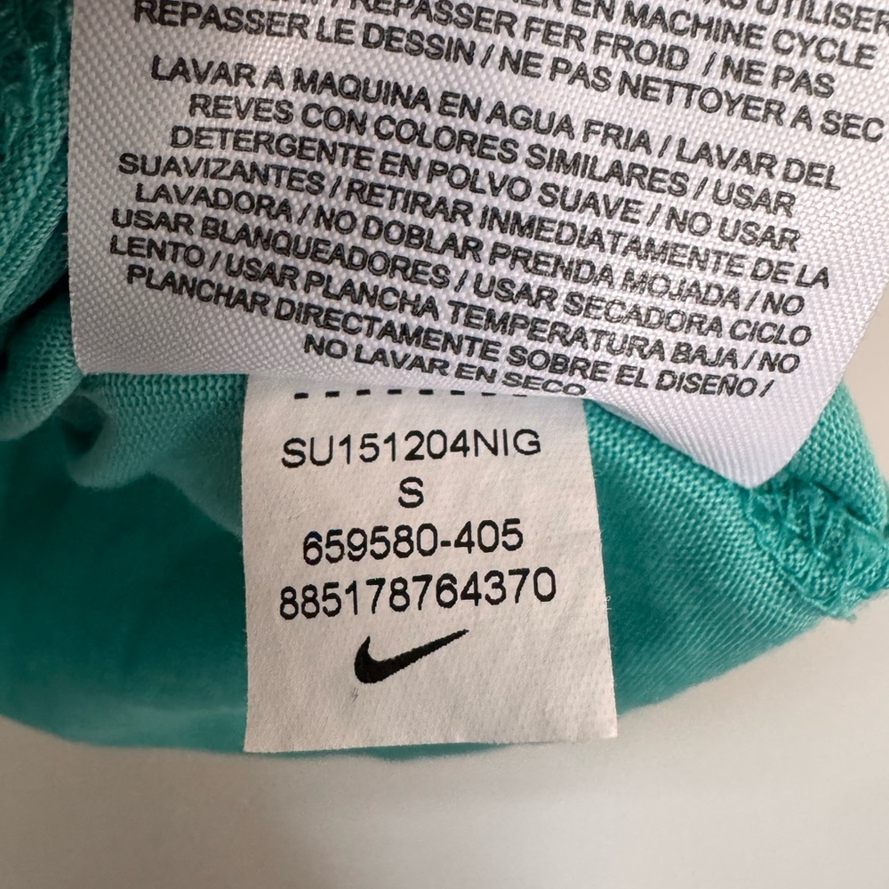 The NIKE Tee Athletic Cut Dri-Fit Elite Basketball Shirt - Men’s Size Small Teal - Picture 8 of 11